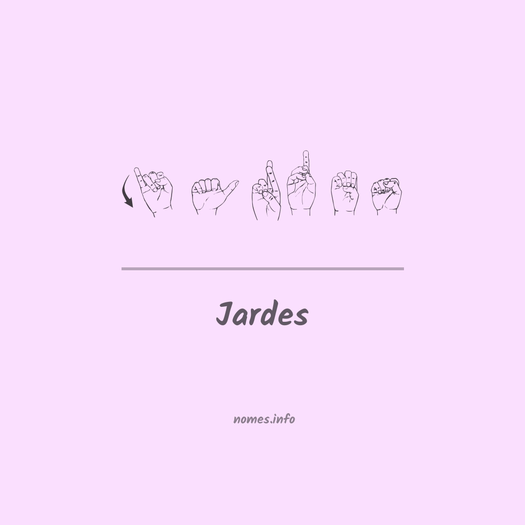 Jardes em Libras