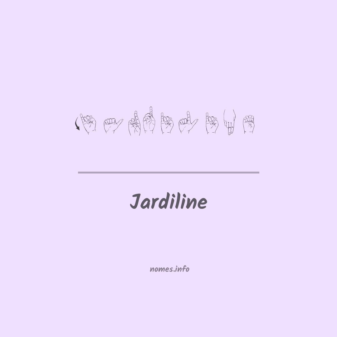 Jardiline em Libras