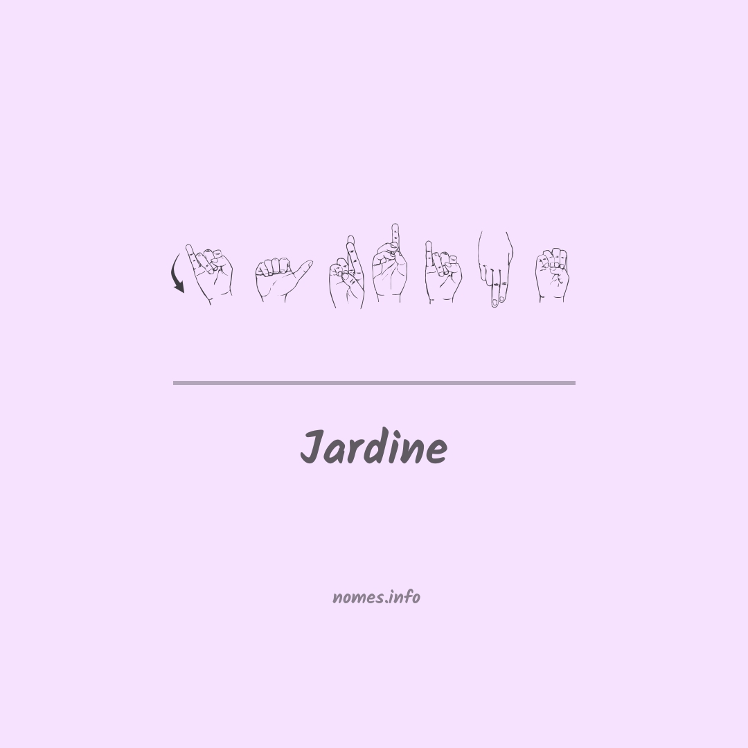 Jardine em Libras