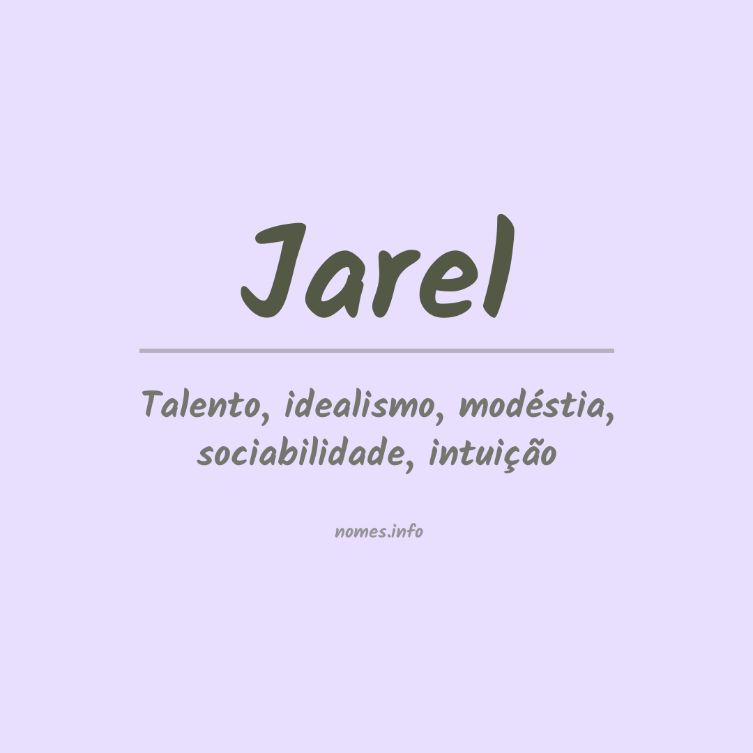 Significado do nome Jarel