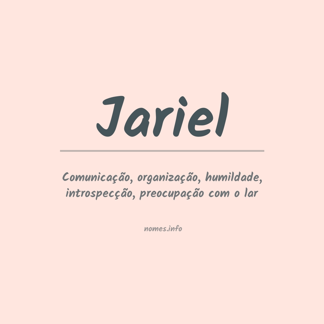 Significado do nome Jariel