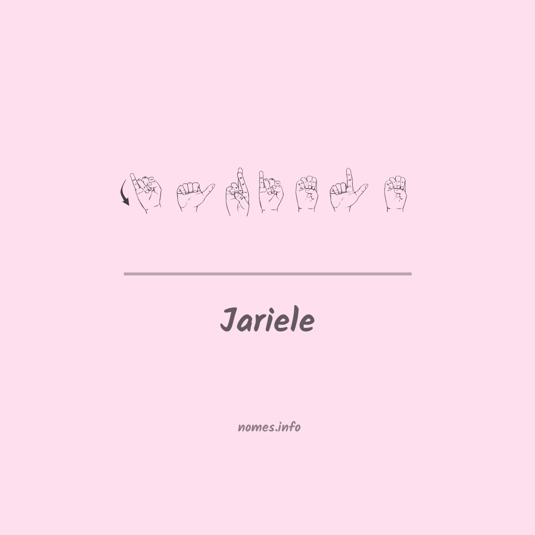 Jariele em Libras