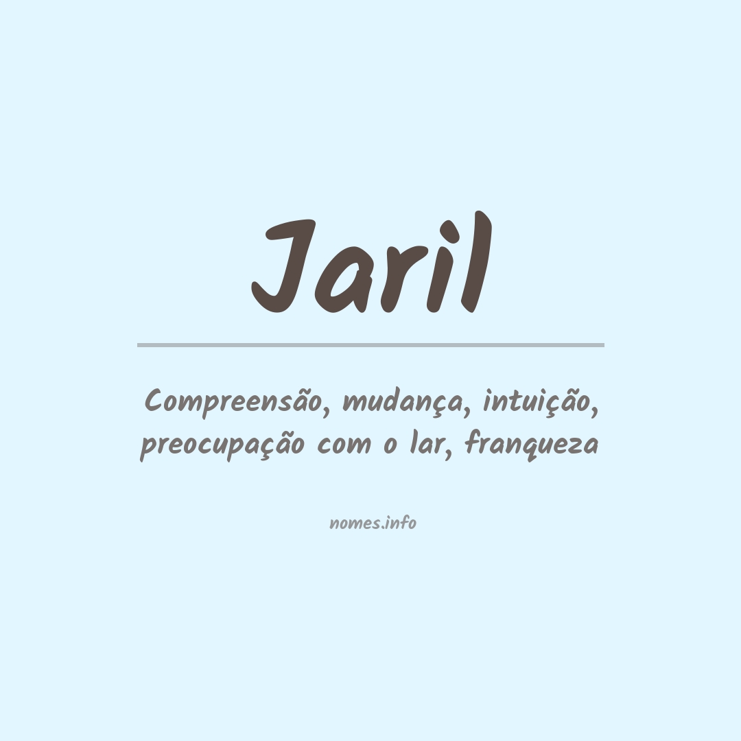 Significado do nome Jaril