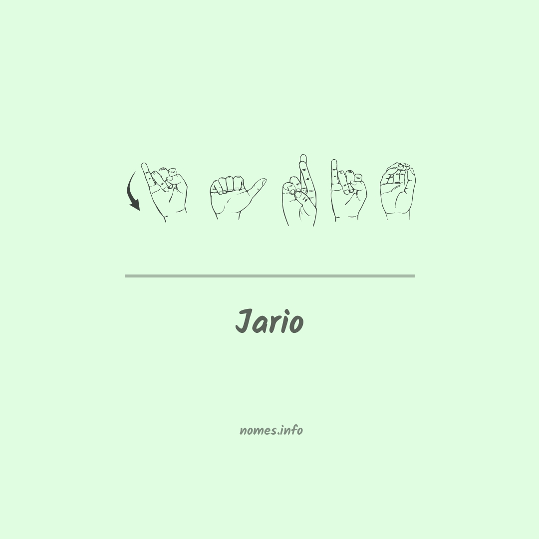 Jario em Libras