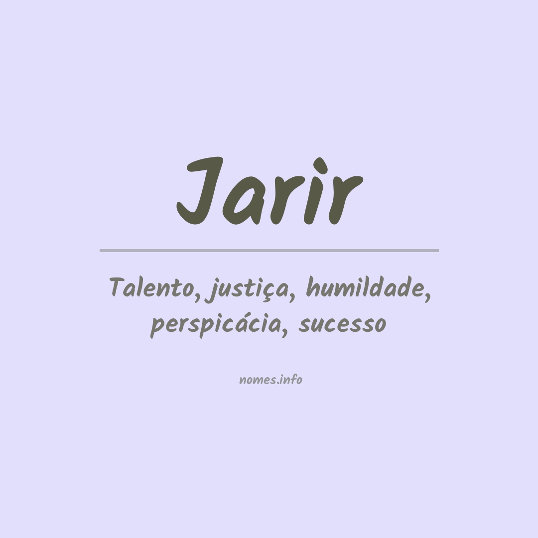 Significado do nome Jarir