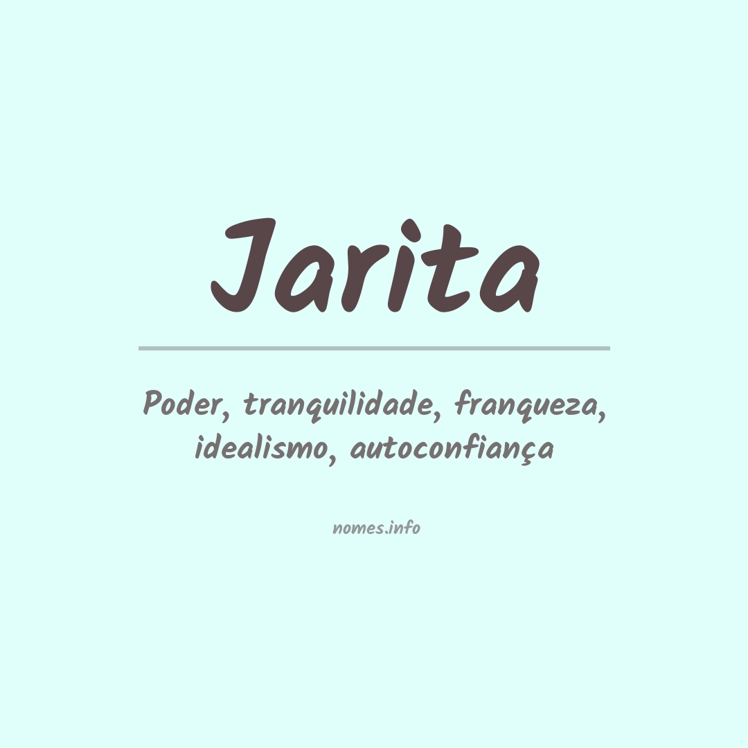 Significado do nome Jarita