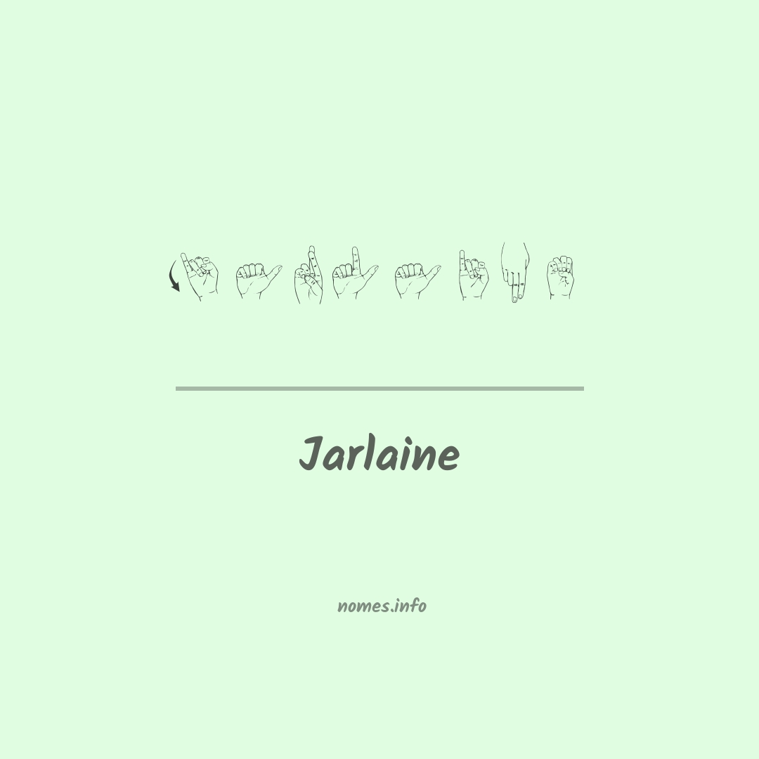Jarlaine em Libras
