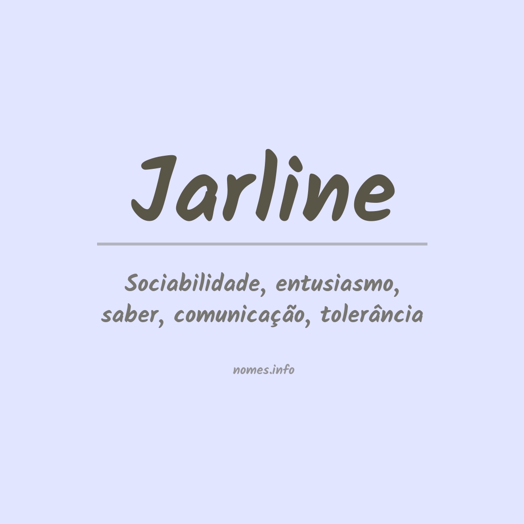Significado do nome Jarline