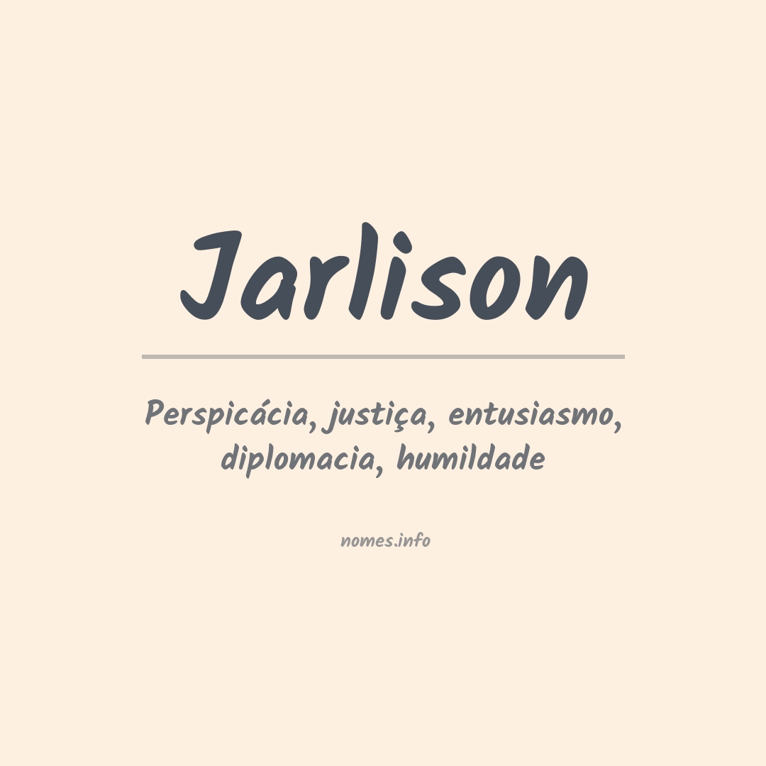 Significado do nome Jarlison