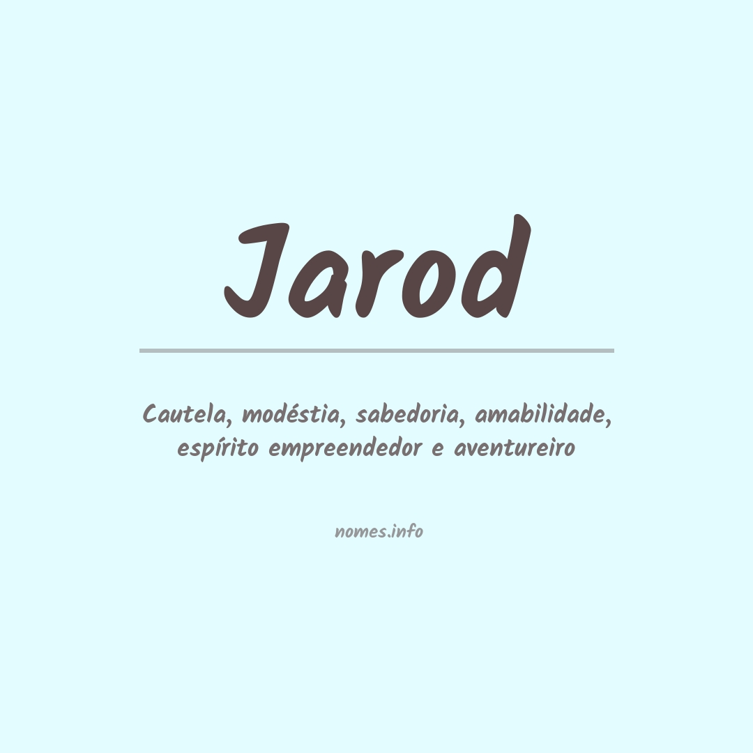 Significado do nome Jarod