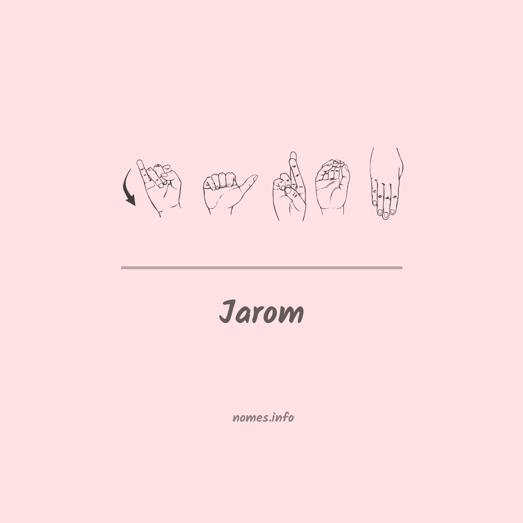Jarom em Libras