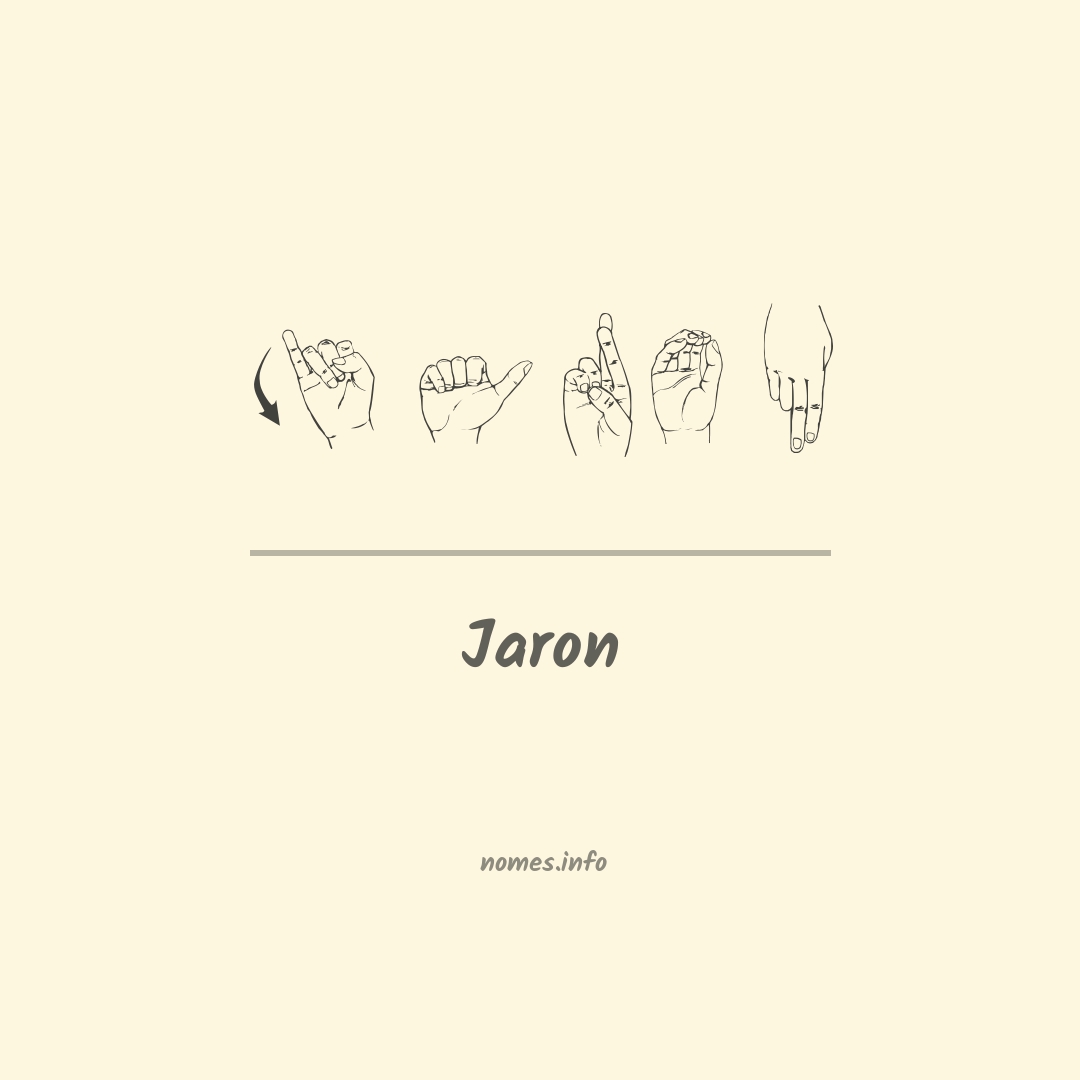 Jaron em Libras