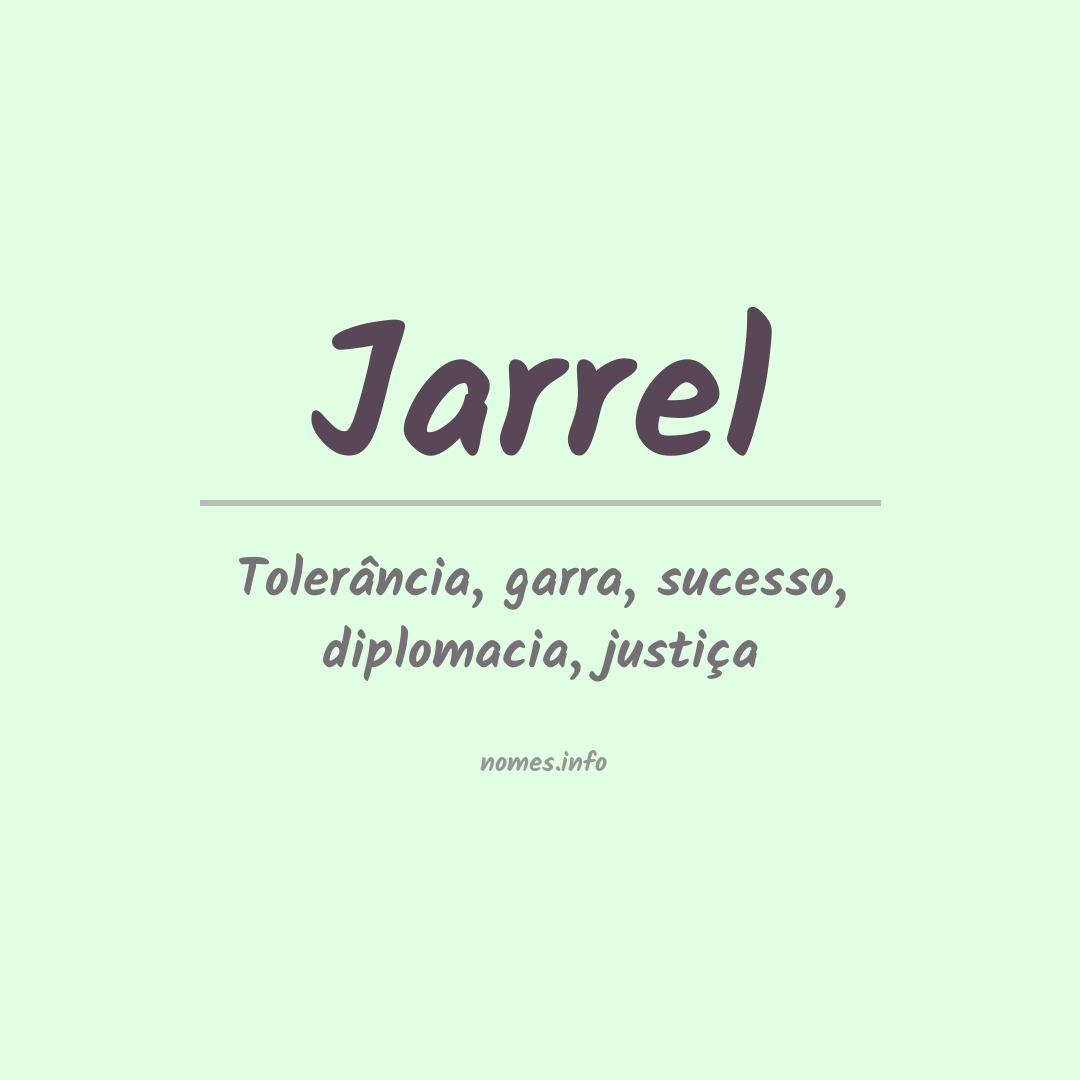 Significado do nome Jarrel