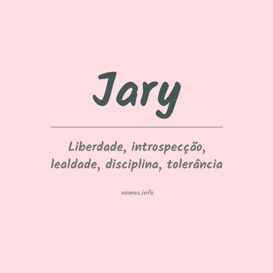 Significado do nome Jary