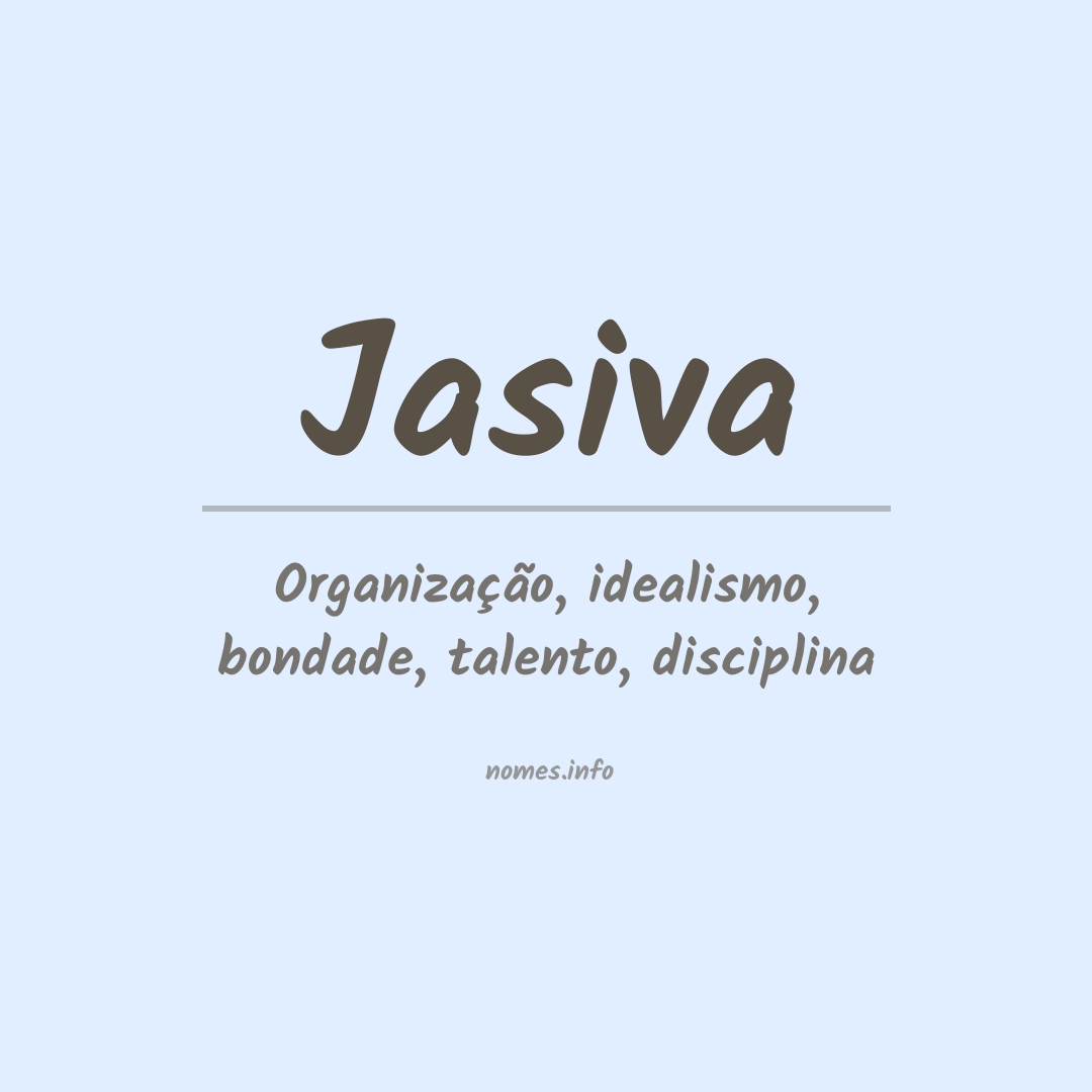 Significado do nome Jasiva