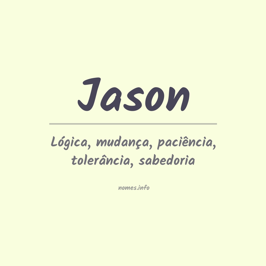Significado do nome Jason