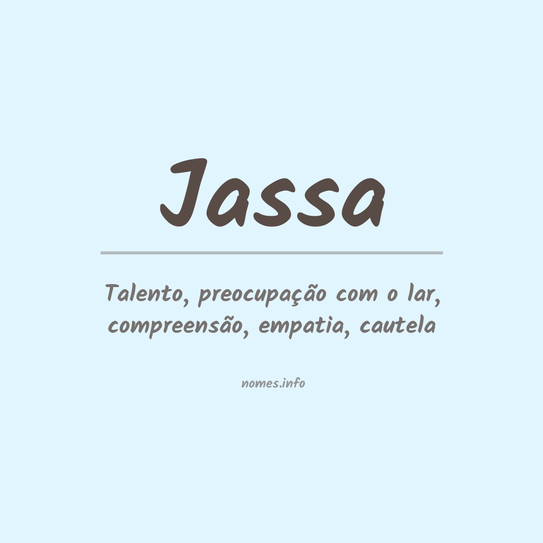 Significado do nome Jassa