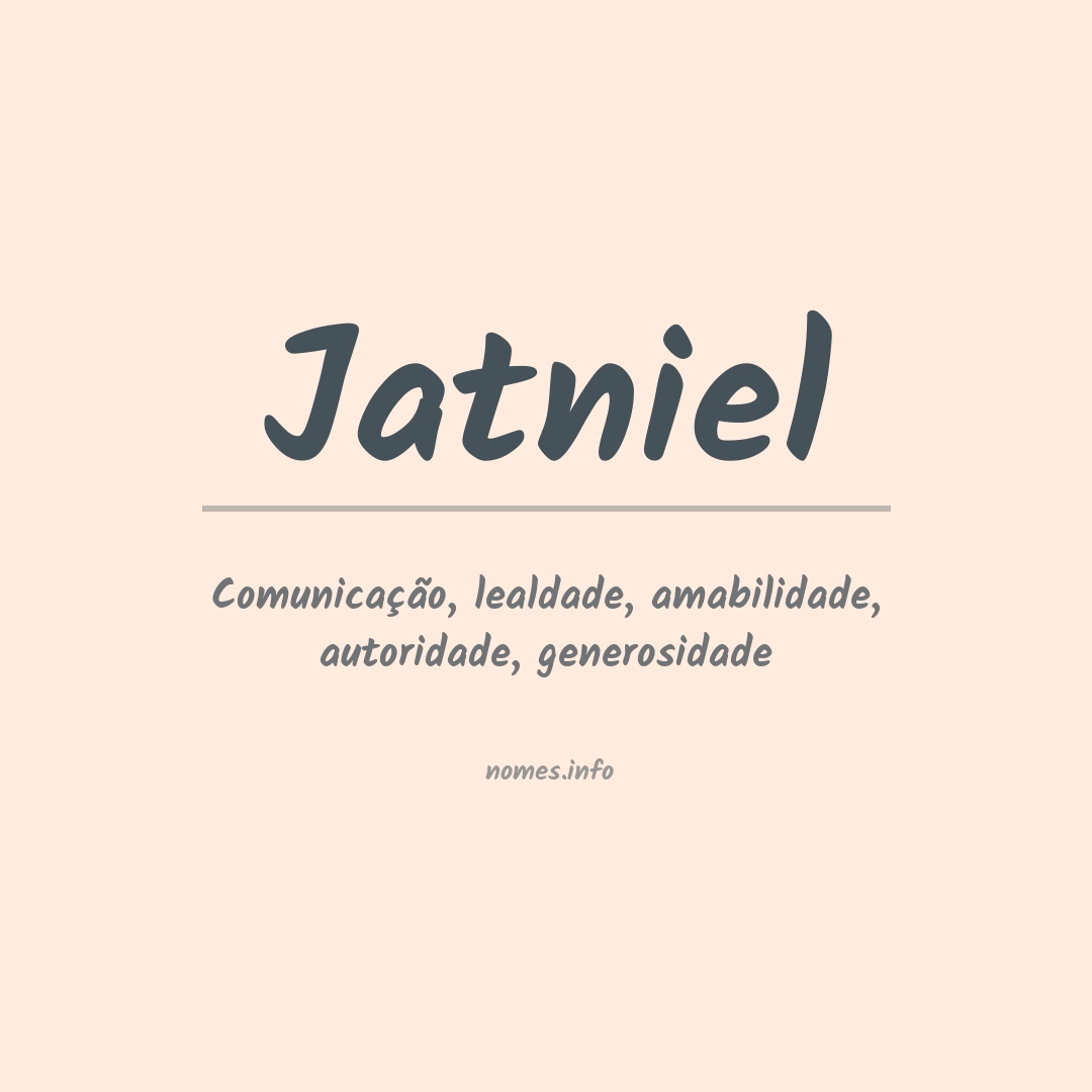 Significado do nome Jatniel