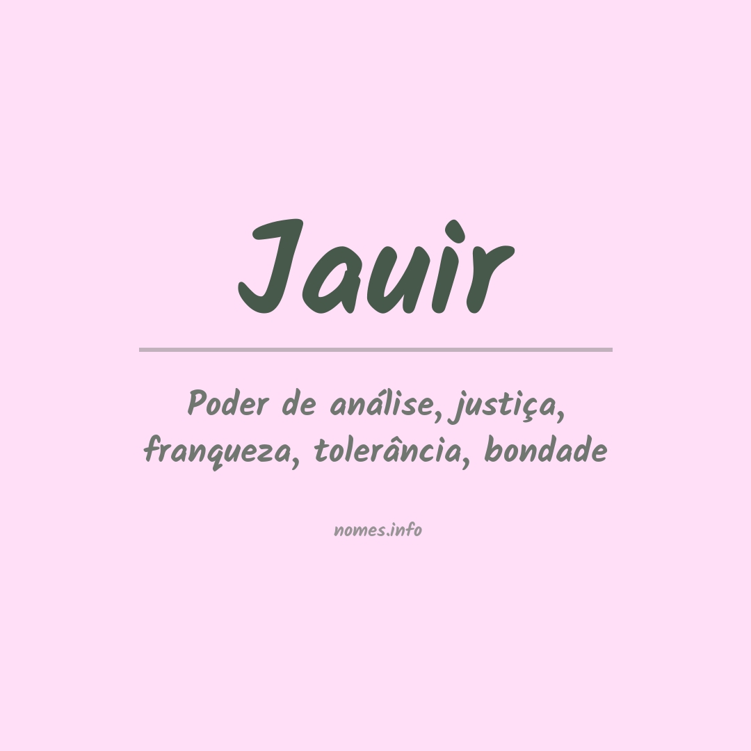Significado do nome Jauir