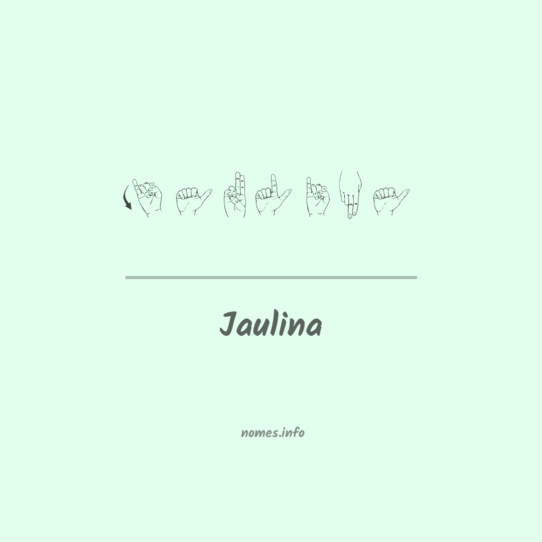 Jaulina em Libras