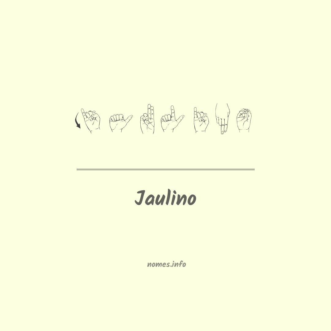 Jaulino em Libras