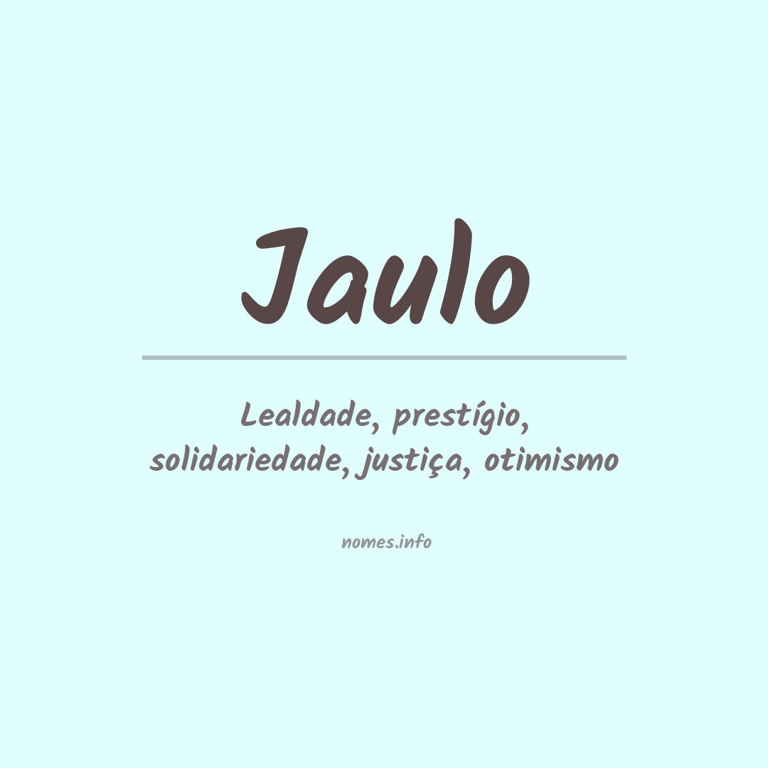 Significado do nome Jaulo