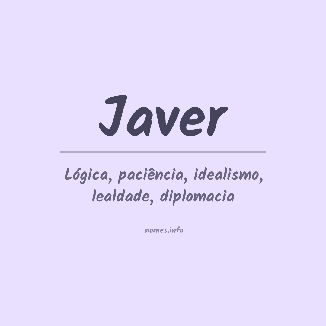 Significado do nome Javer