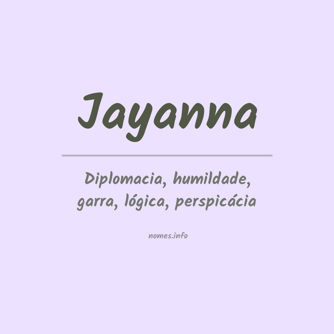 Significado do nome Jayanna