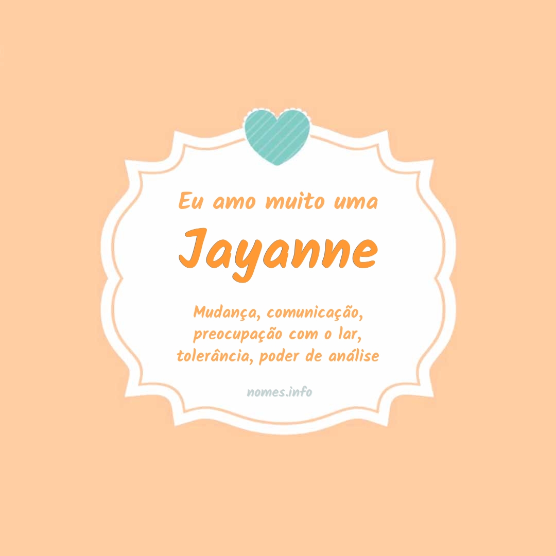 Eu amo muito Jayanne