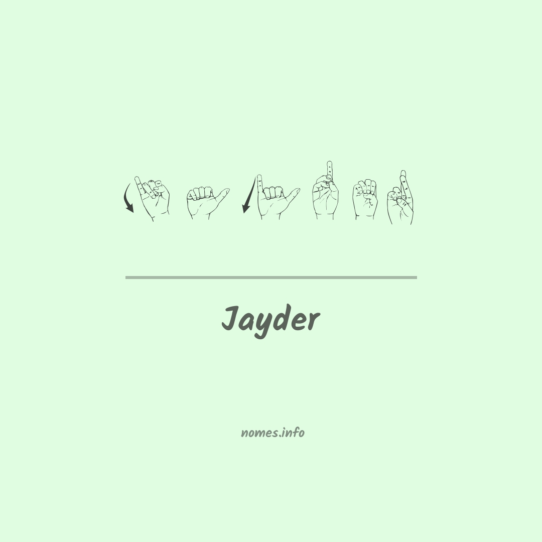 Jayder em Libras