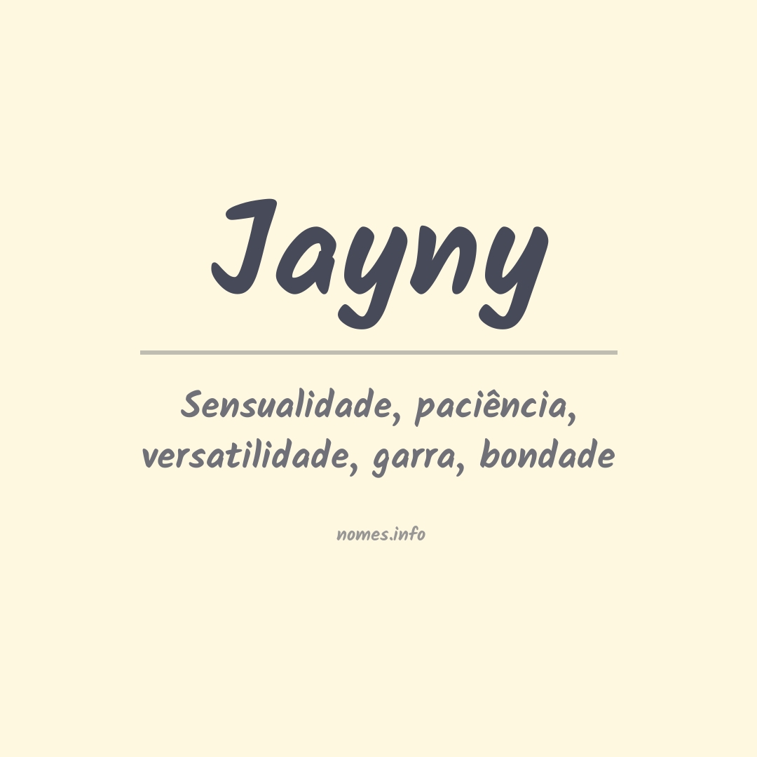 Significado do nome Jayny