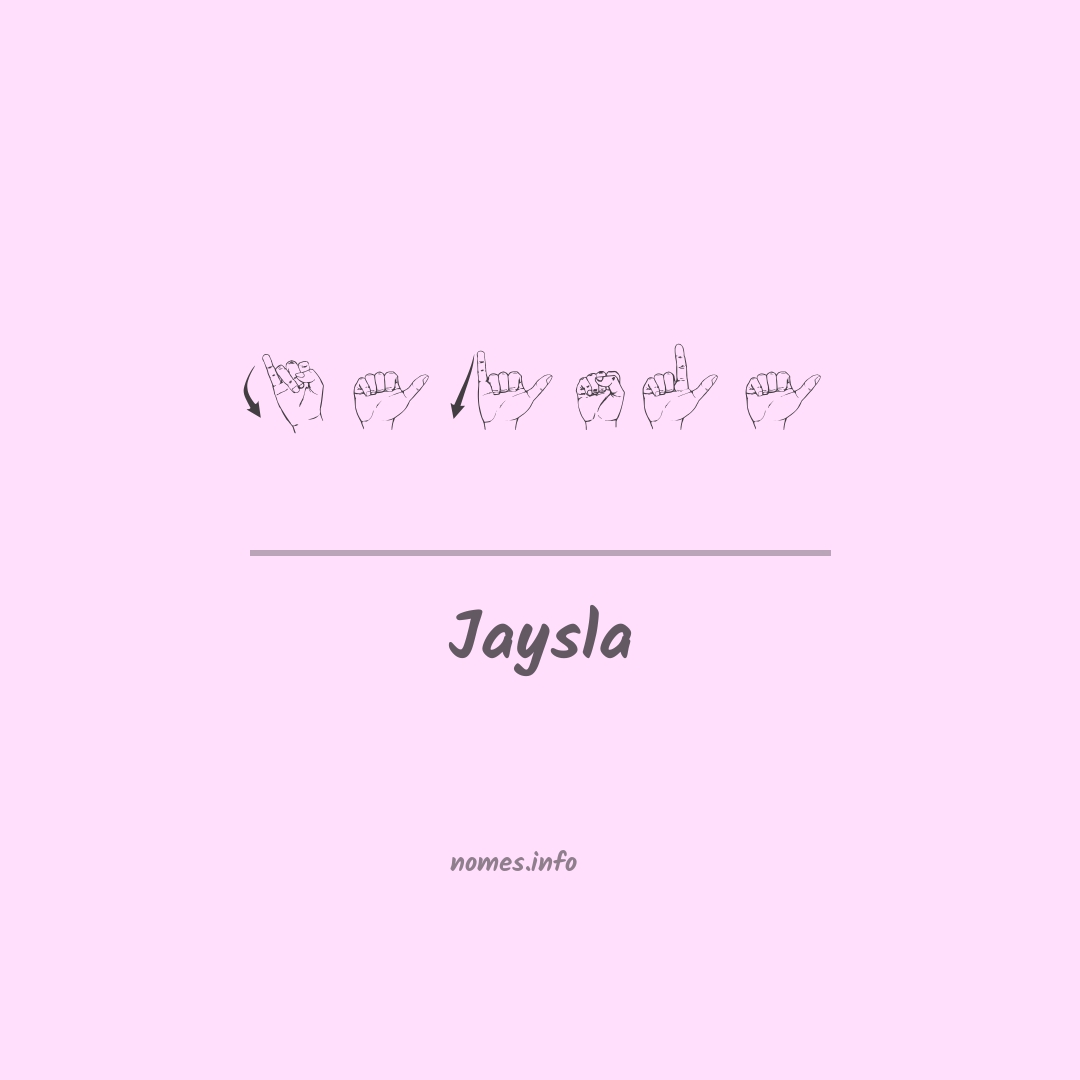 Jaysla em Libras