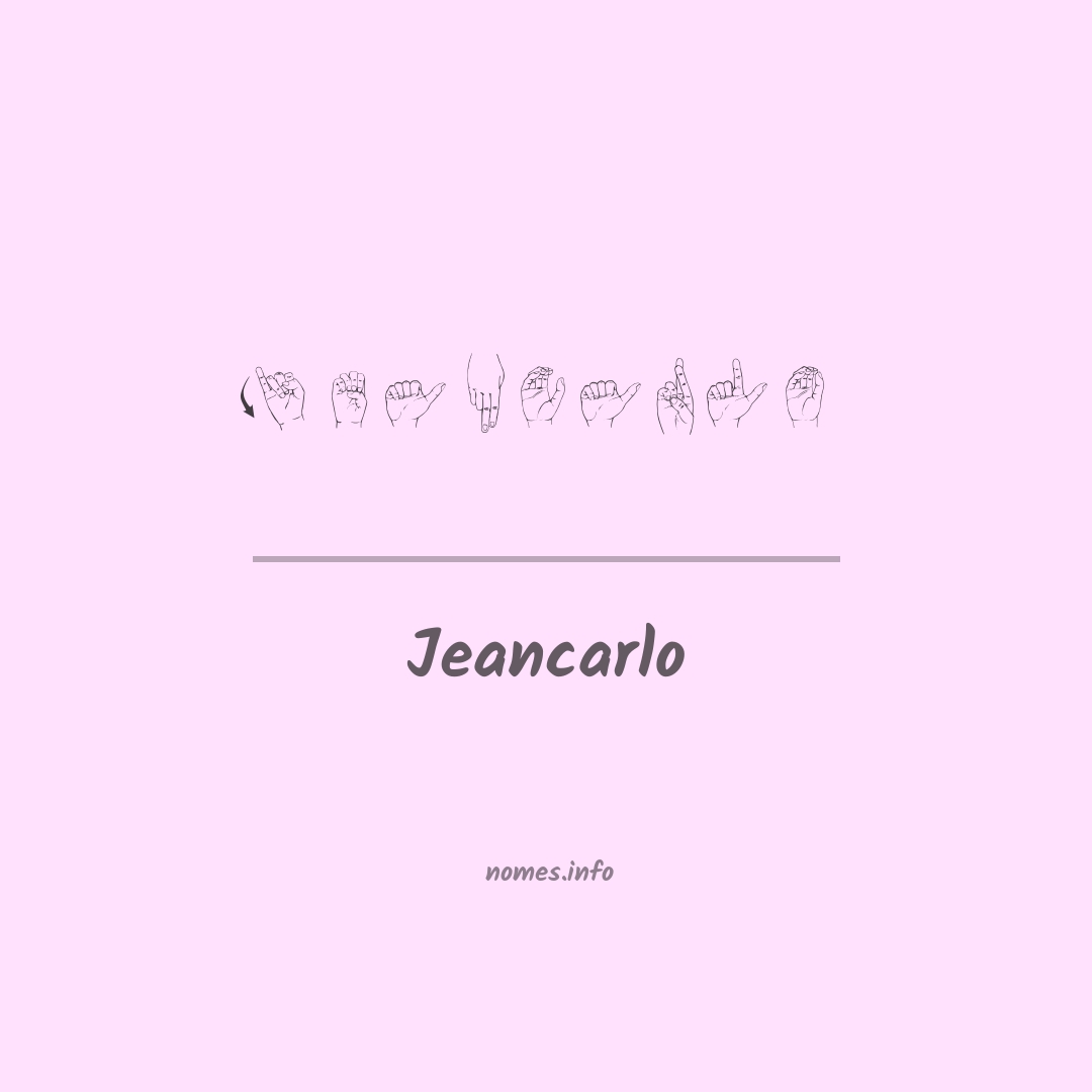Jeancarlo em Libras