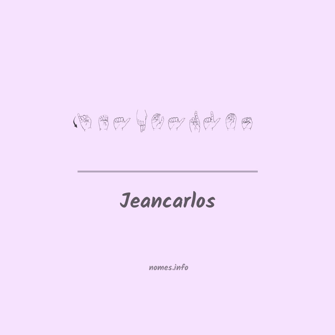Jeancarlos em Libras