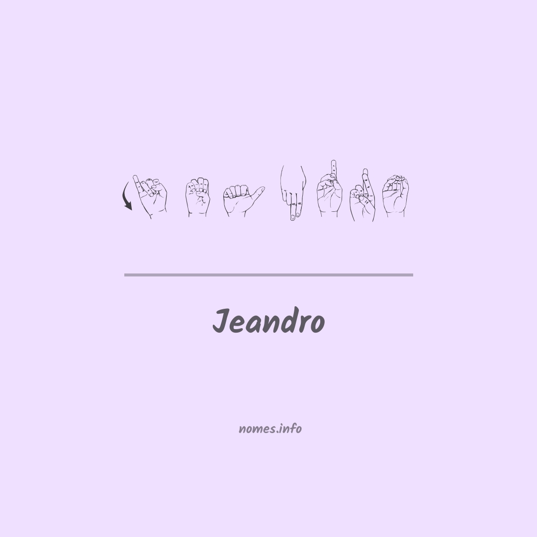 Jeandro em Libras