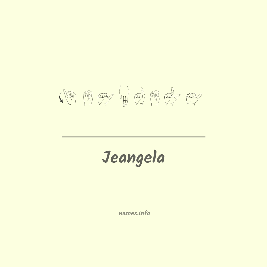 Jeangela em Libras