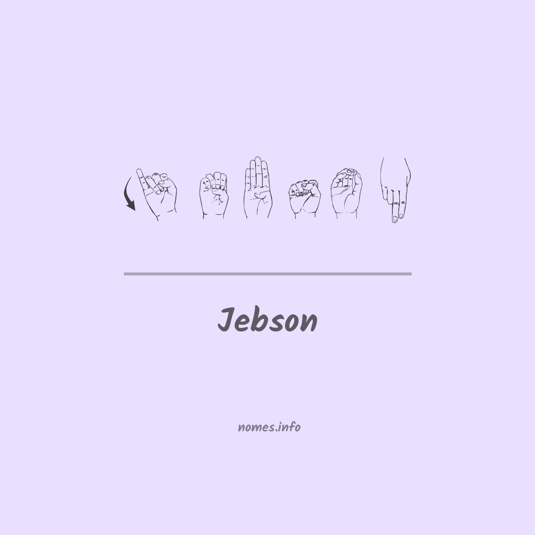 Jebson em Libras