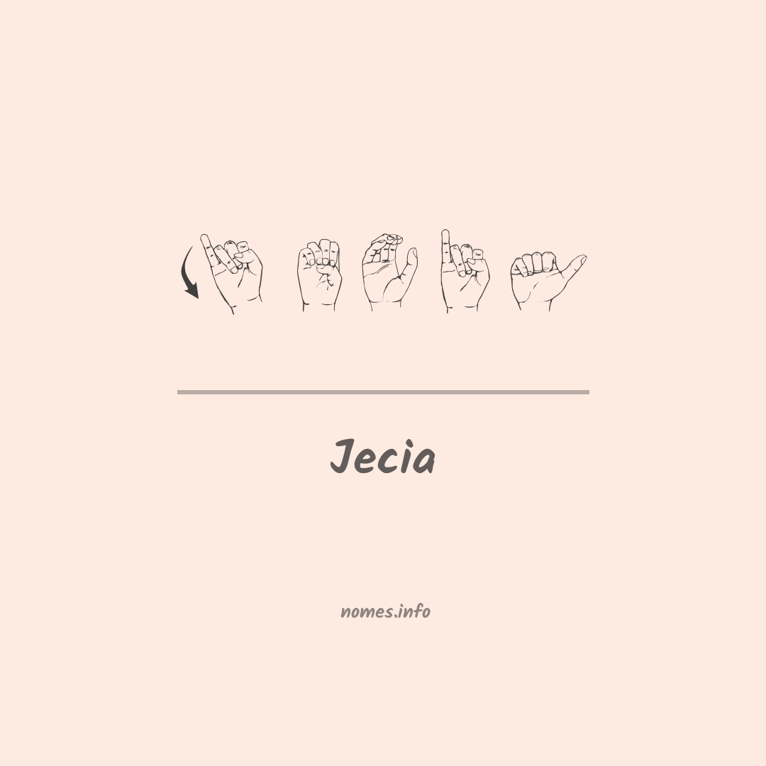 Jecia em Libras