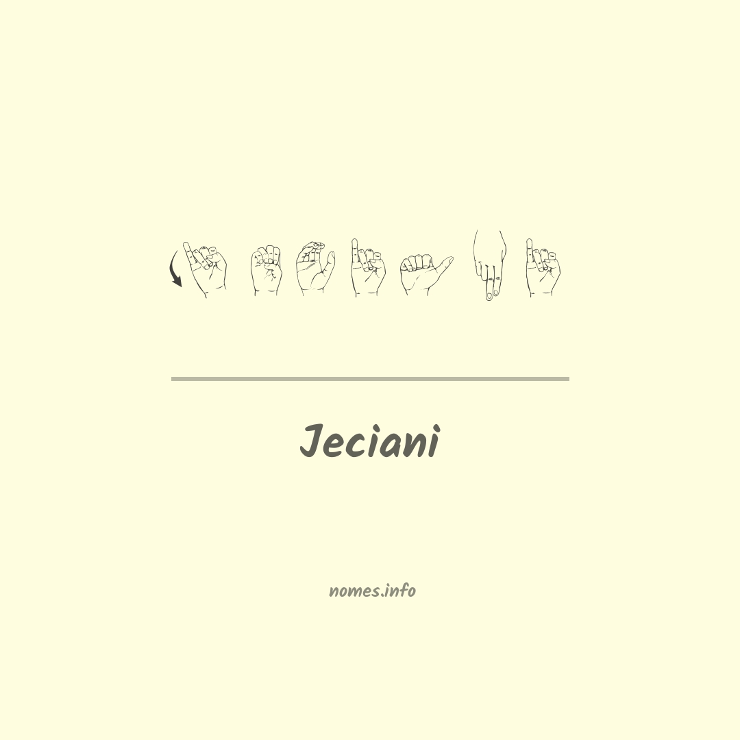 Jeciani em Libras