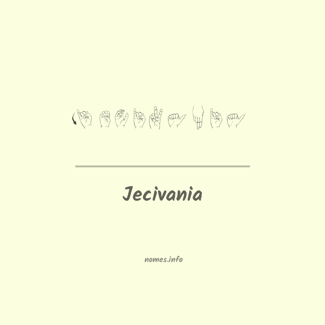 Jecivania em Libras