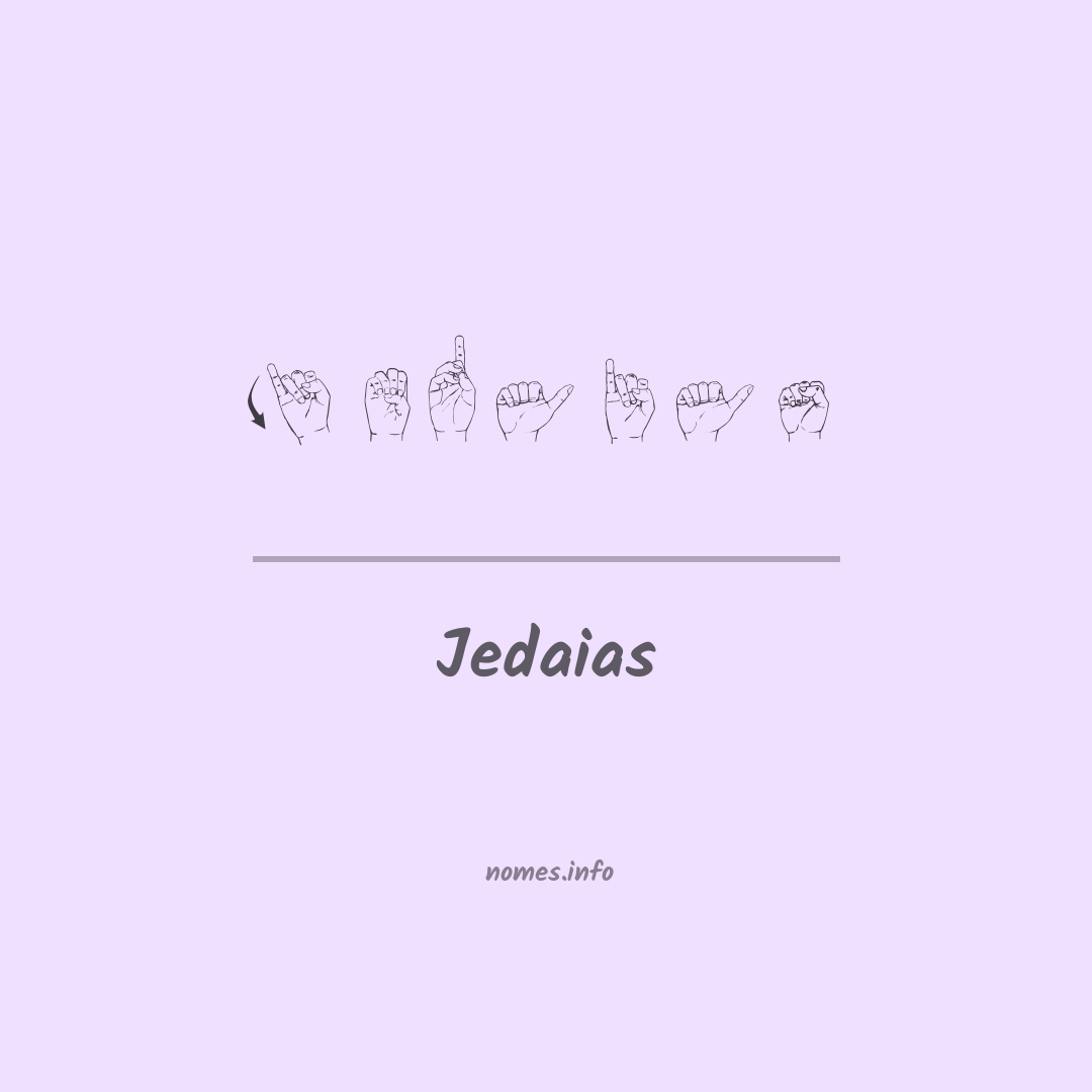 Jedaias em Libras