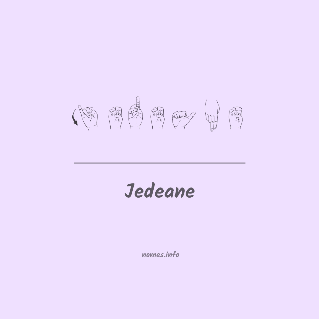 Jedeane em Libras