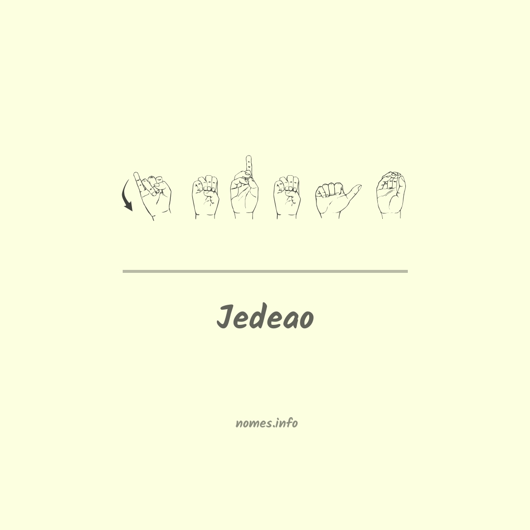 Jedeao em Libras