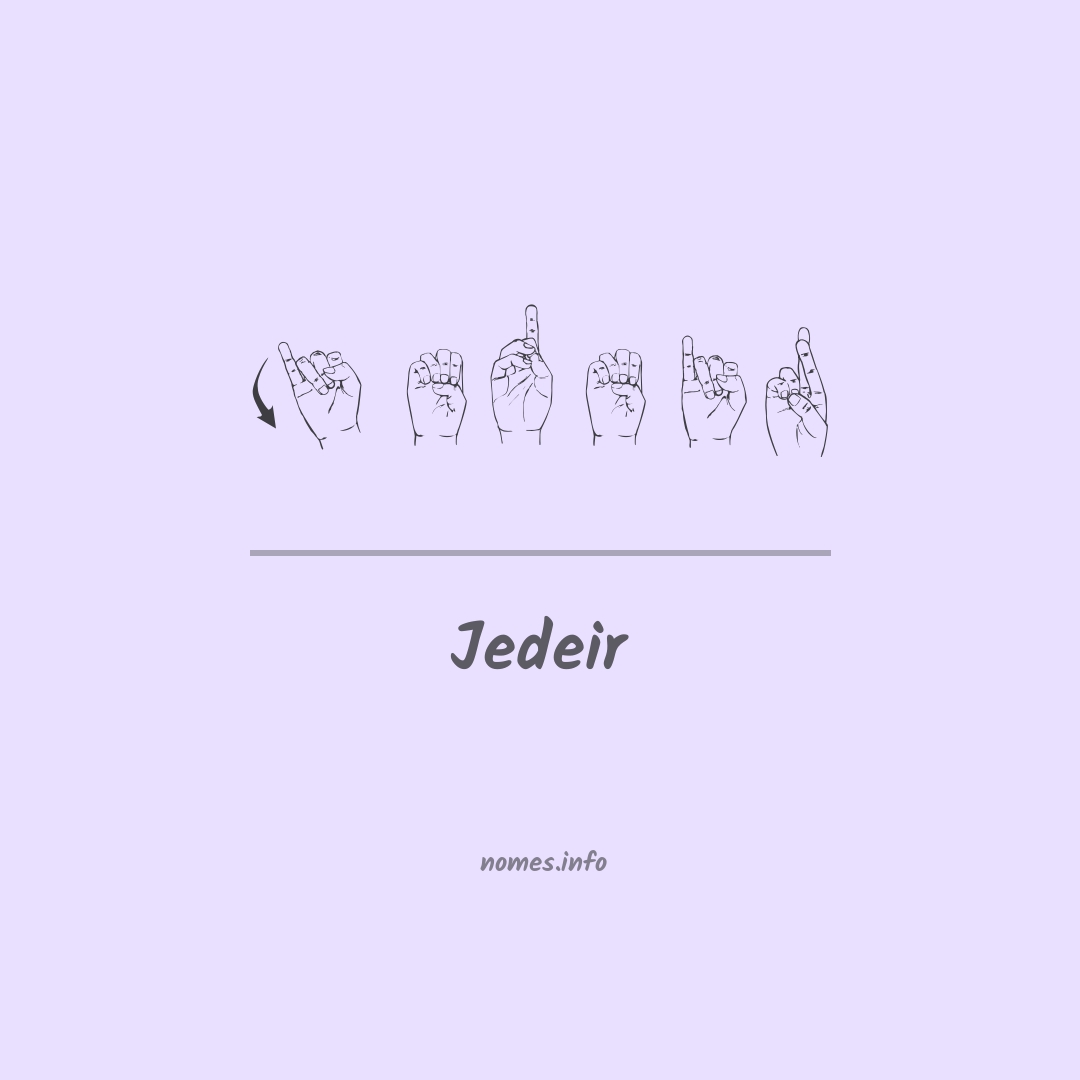 Jedeir em Libras