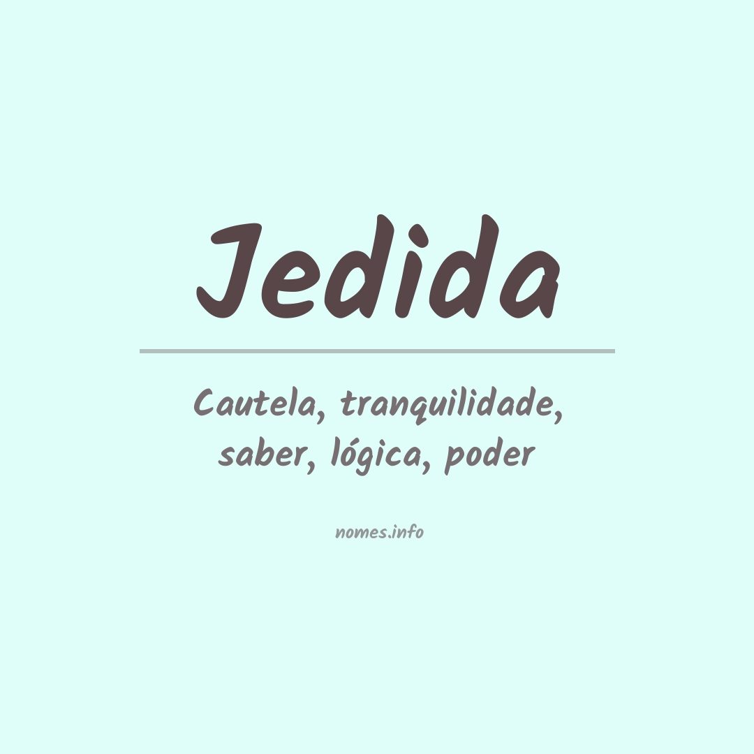 Significado do nome Jedida