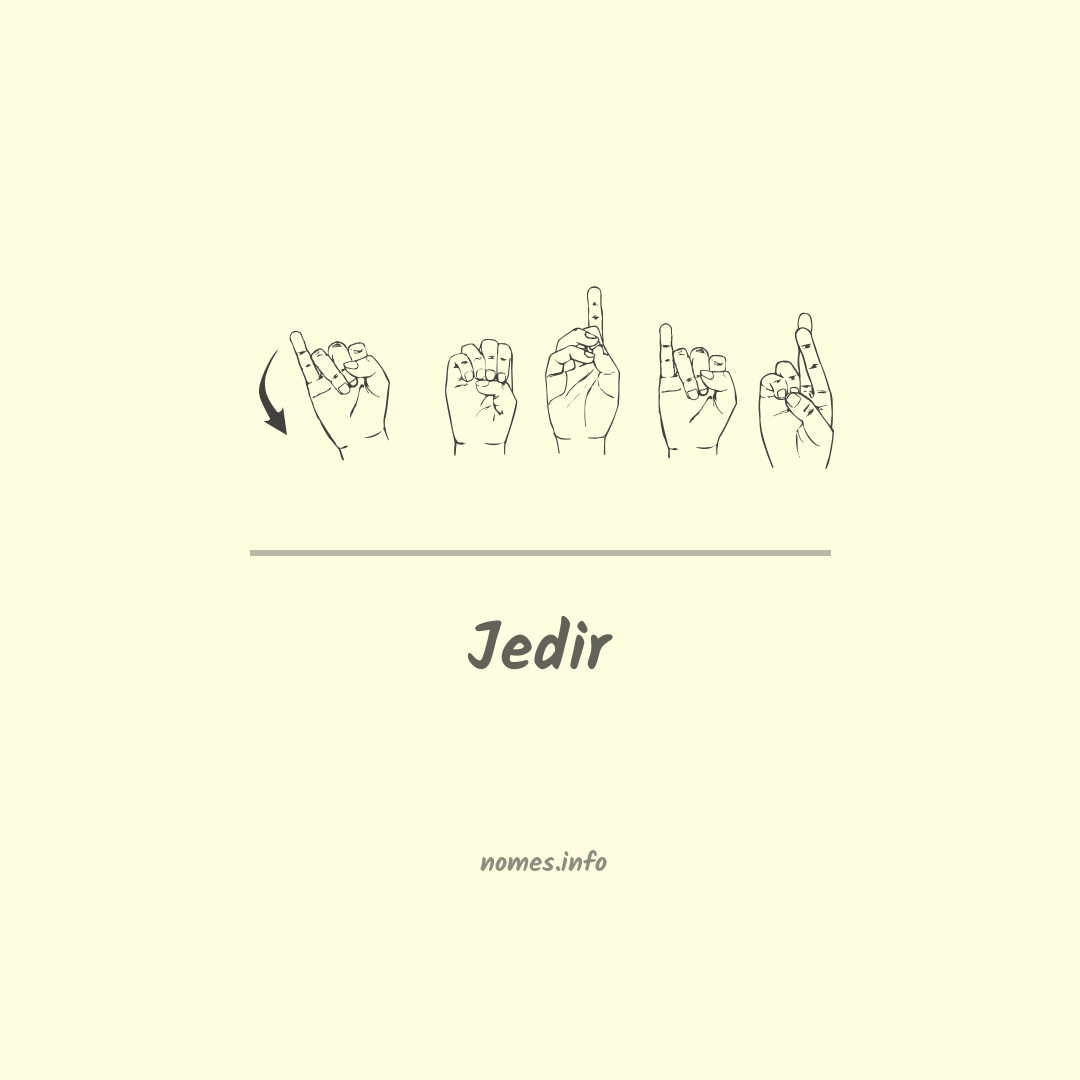 Jedir em Libras