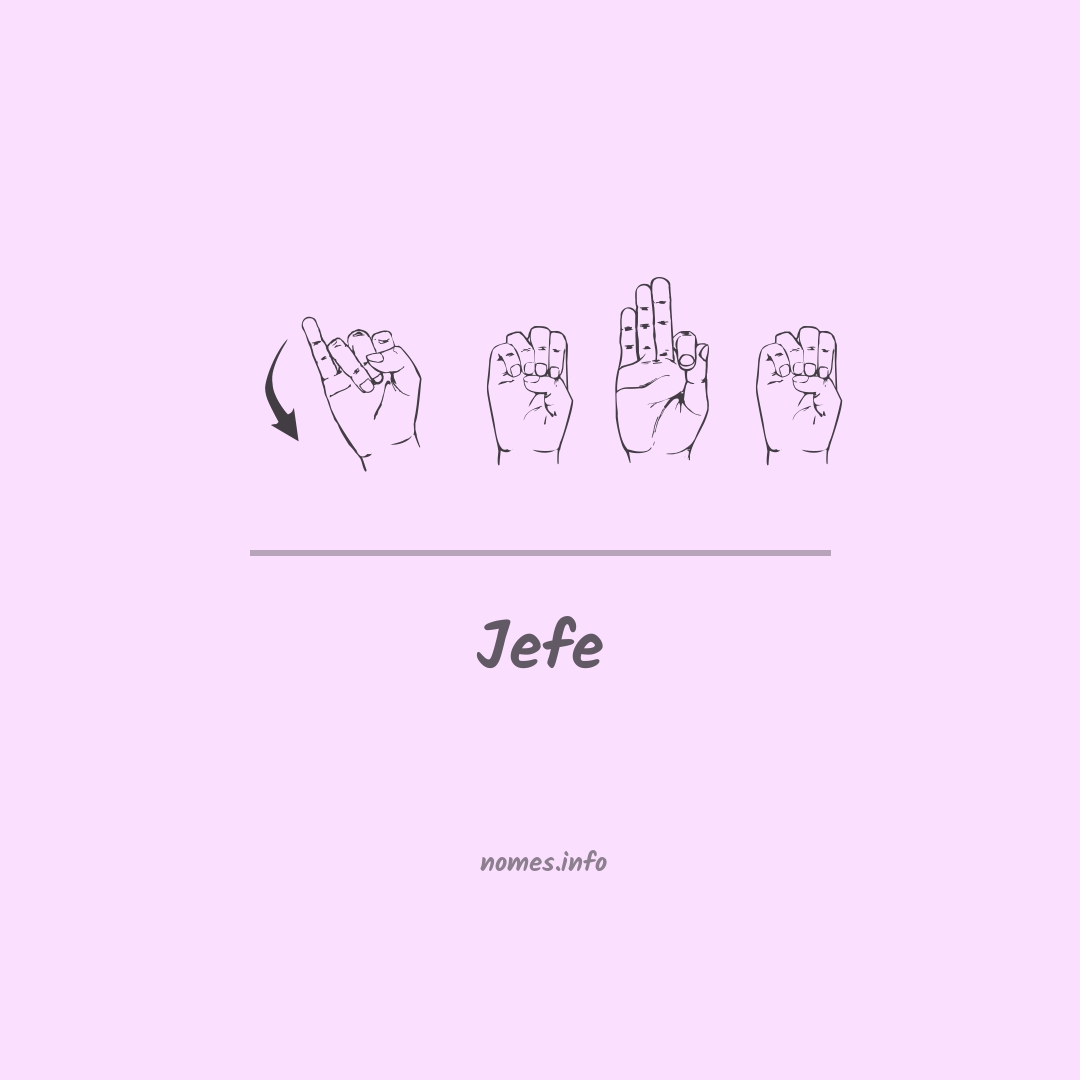 Jefe em Libras