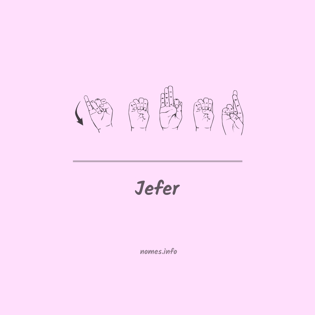 Jefer em Libras