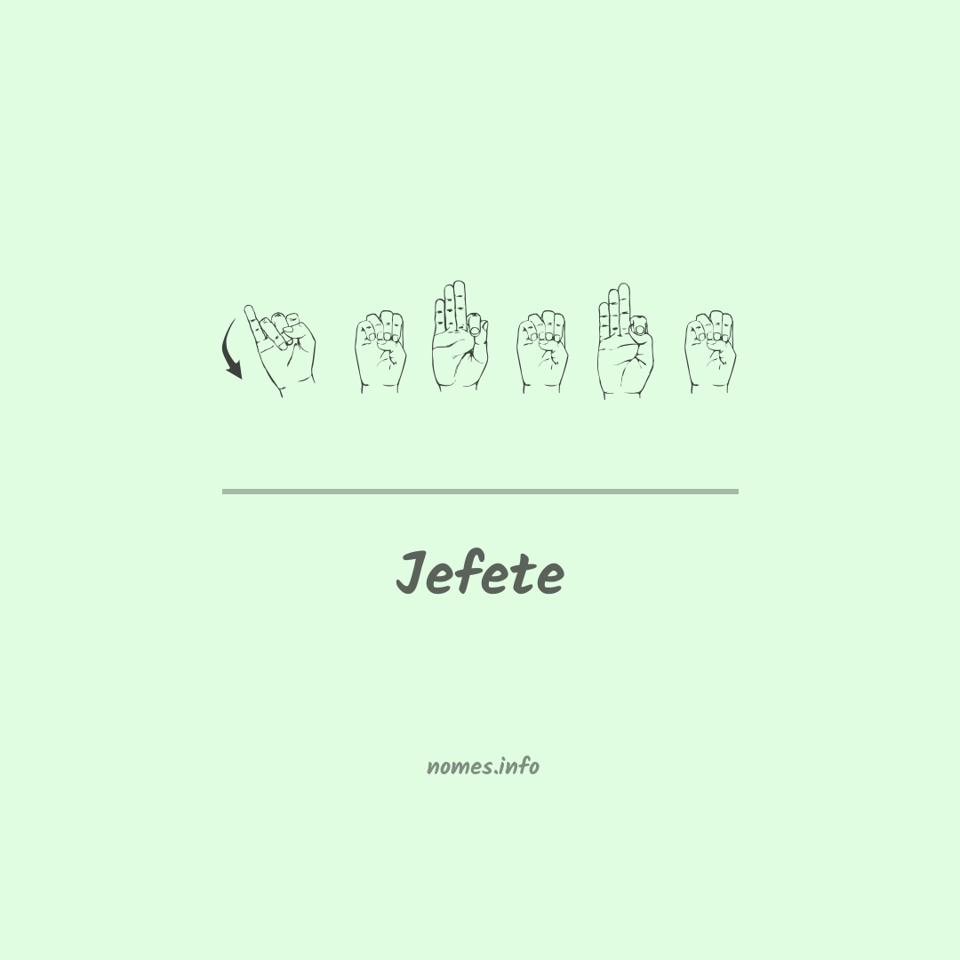 Jefete em Libras