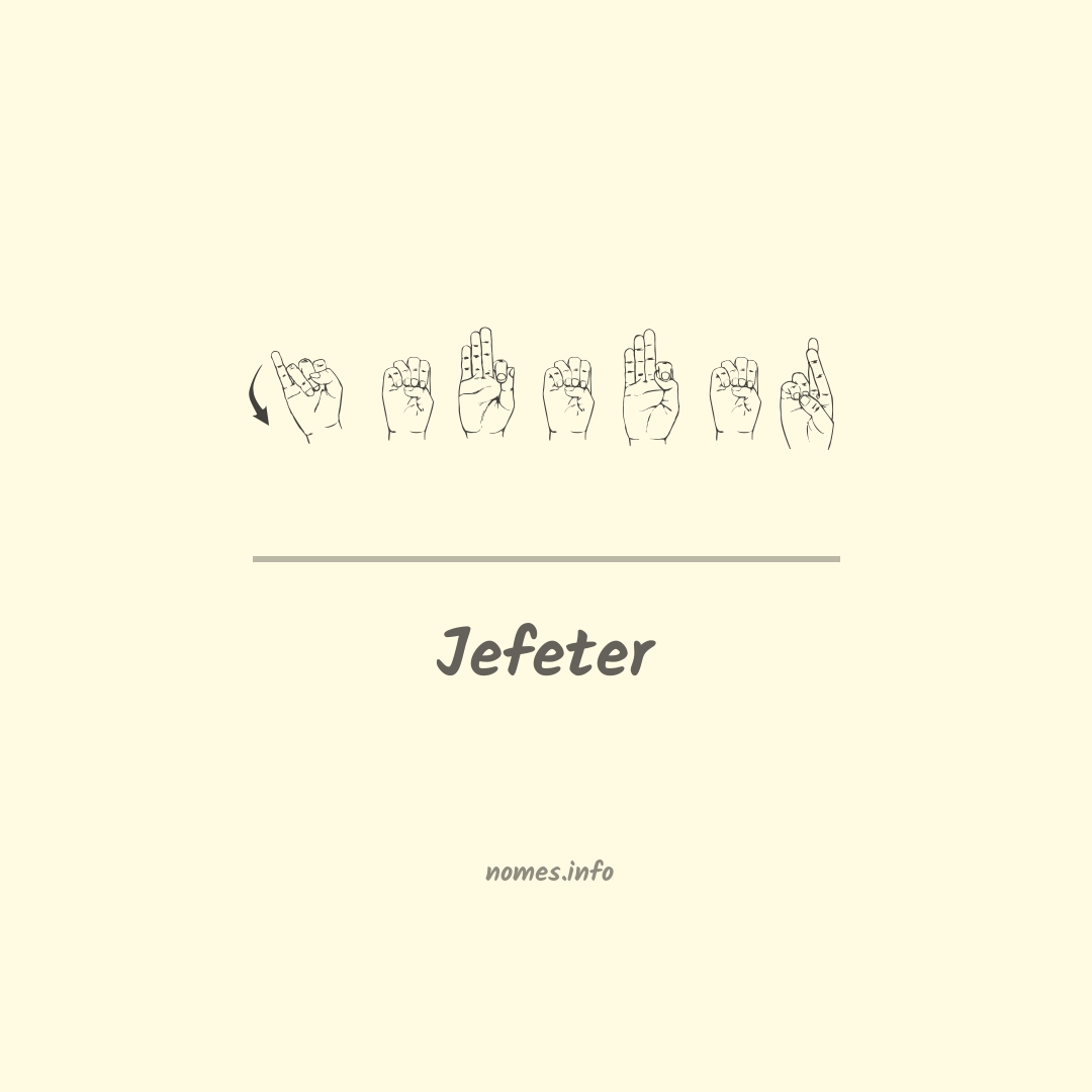 Jefeter em Libras
